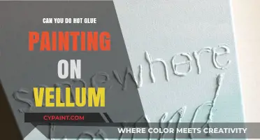 Exploring Hot Glue Painting Techniques on Vellum Surfaces
