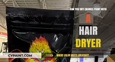 How to Quickly Dry Enamel Paint with a Hair Dryer