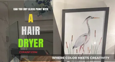 Speeding Up Paint Drying: Hair Dryer Hack