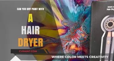 Speeding Up Paint Drying: The Hair Dryer Technique