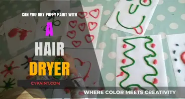 How to Quickly Dry Puffy Paint with a Hair Dryer