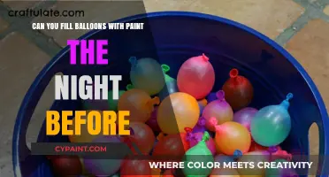 How to Prepare Paint-Filled Balloons in Advance