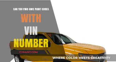 How to Find GMC Paint Codes with a VIN