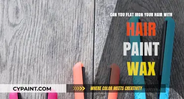 Can You Safely Flat Iron Hair with Paint Wax?