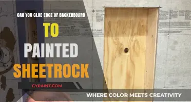 How to Attach Backer Board to Painted Sheetrock