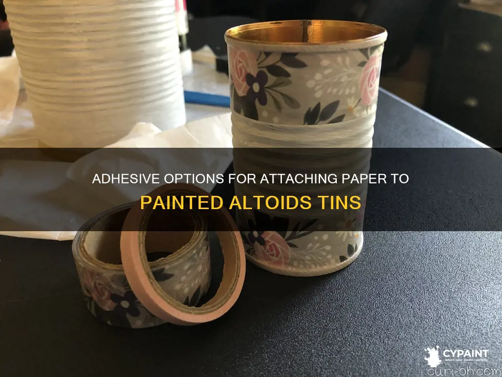 Adhesive Options For Attaching Paper To Painted Altoids Tins | CyPaint