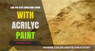 Exploring Adhesion: Acrylic Paint as a Surprising Glue Alternative