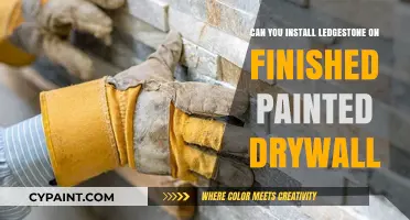 Revamping Your Walls: LEDgestone Installation on Painted Drywall