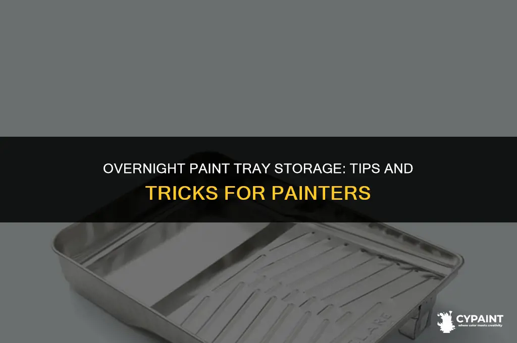 can you leave paint in a tray overnight