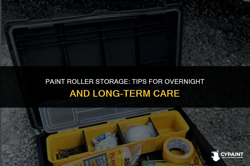 can you leave paint on a roller overnight