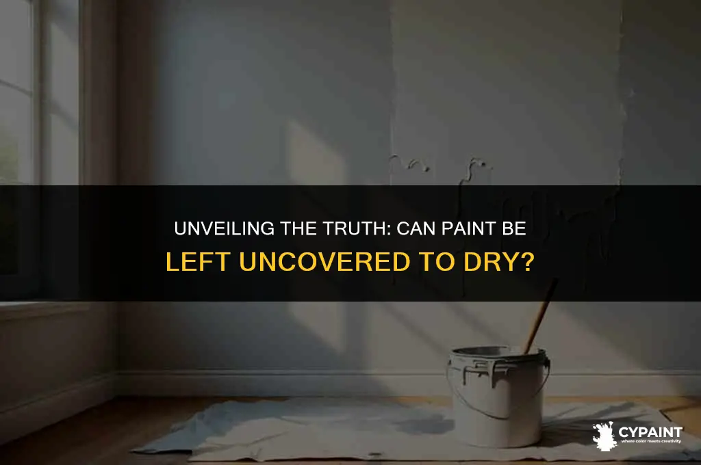 can you leave paint uncovered to dry out