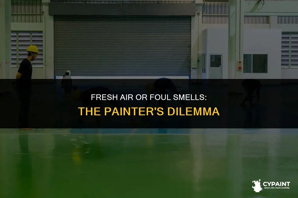 can you leave the air on while painting