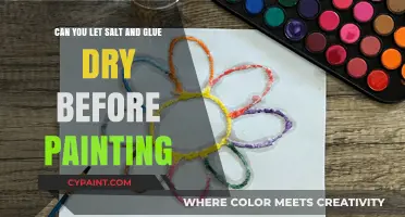 Glue and Salt Art: Dry Before Painting?