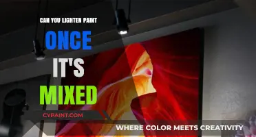 Exploring Paint Lightening: Tips and Tricks for Adjusting Mixed Colors