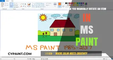 How to Manually Rotate Objects in MS Paint