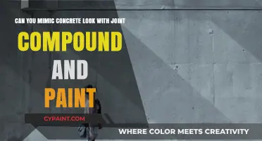Mimic Concrete Look: Joint Compound and Paint Techniques Revealed