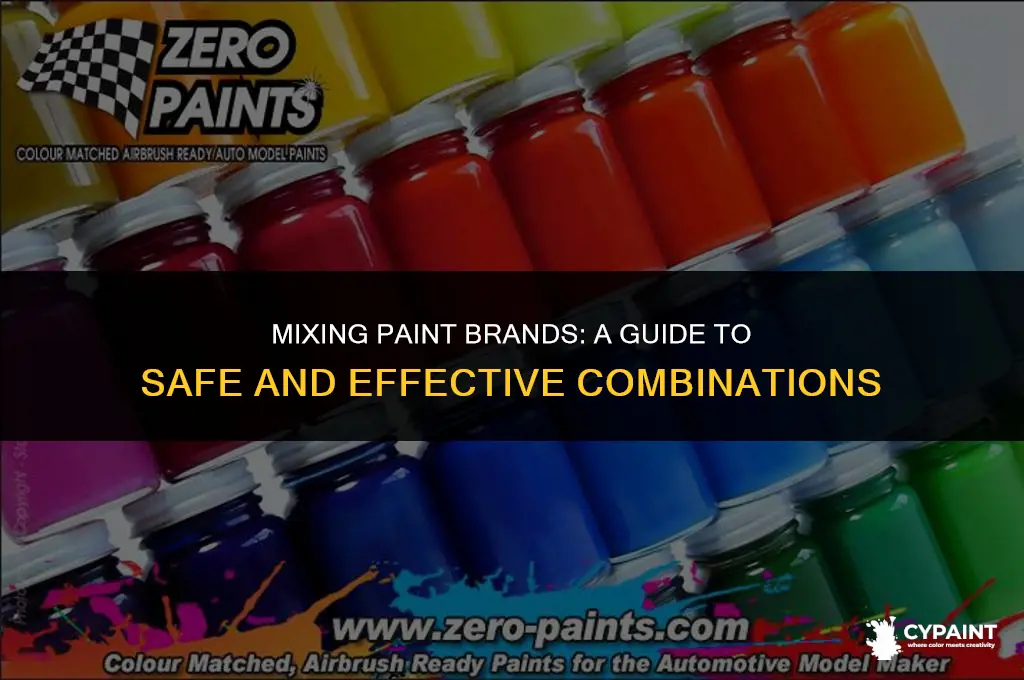 can you mix 2 different brands of paint