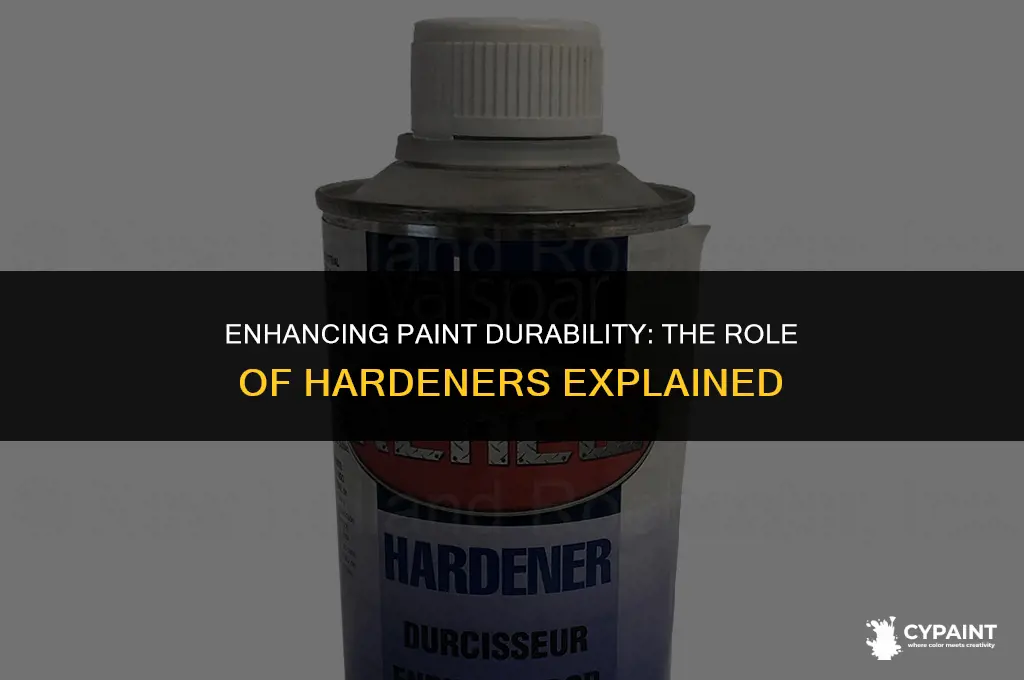 can you mix a little hardener in paint