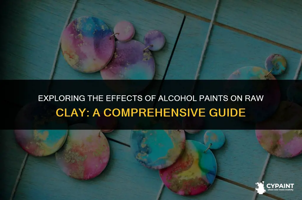can you mix alcohol paints into raw clay