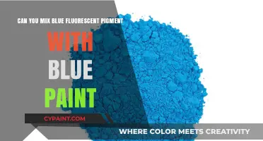 Mixing Blue Fluorescent Pigment and Blue Paint: A Guide