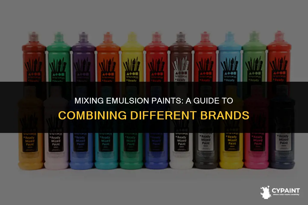 can you mix different brands of emulsion paint
