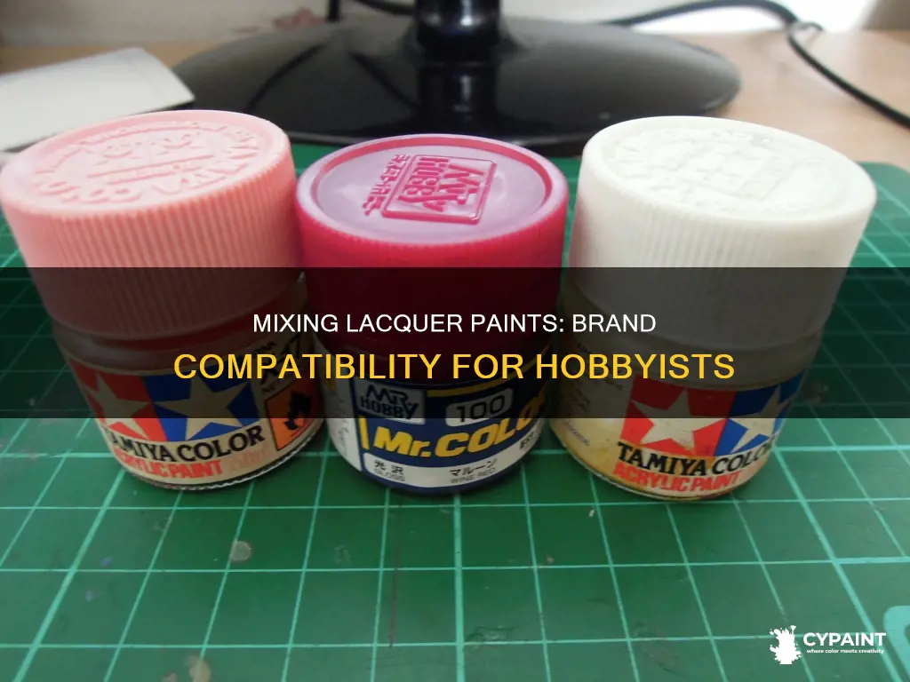 can you mix different brands of lacquer hobby paint