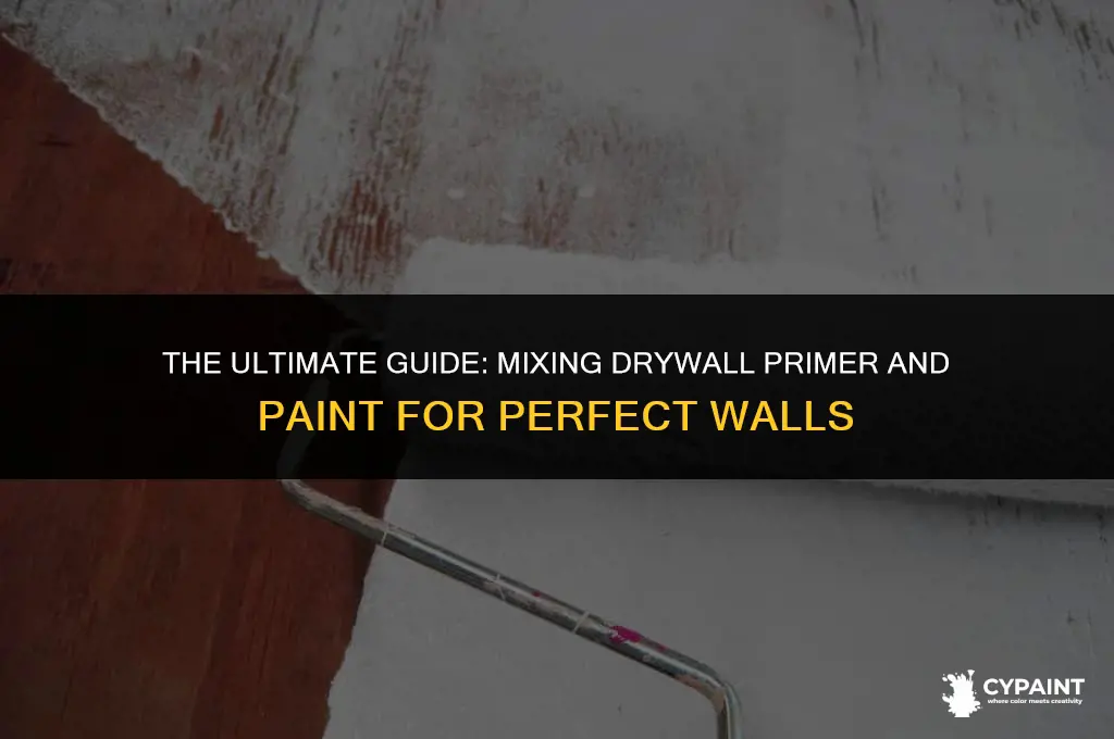 can you mix drywall primer and paint together