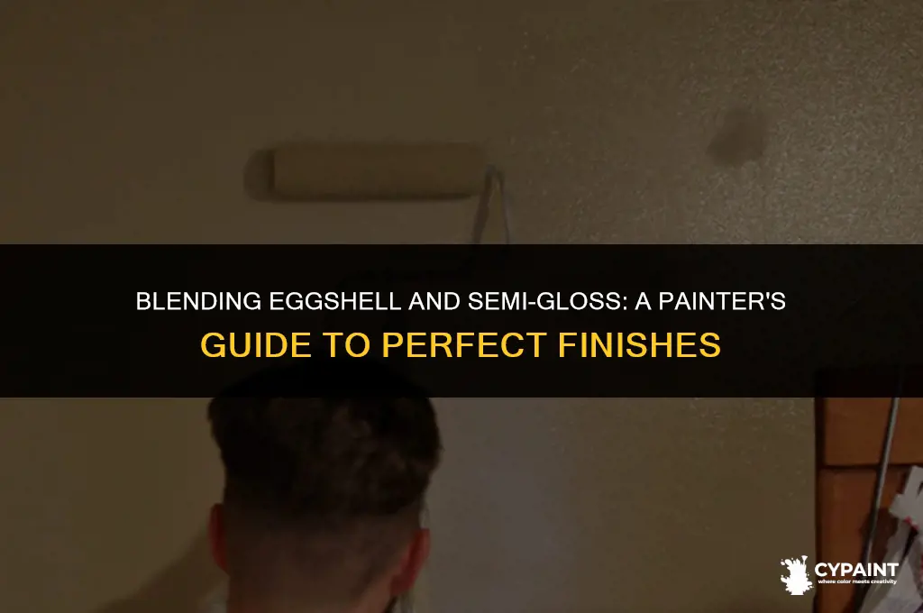 can you mix eggshell and semi gloss paint