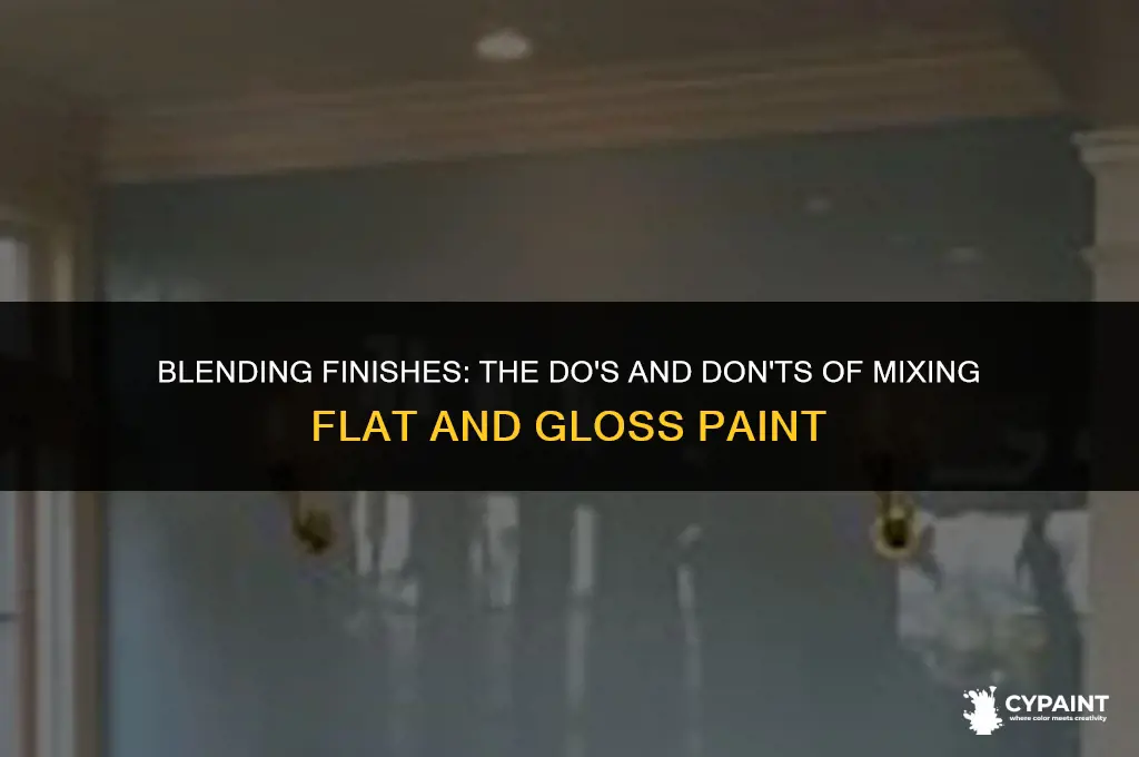 can you mix flat and gloss paint together