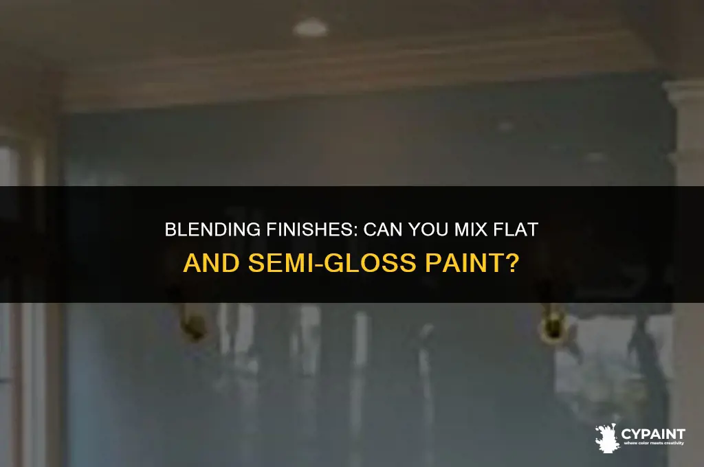 Can You Mix Flat Paint With Semi Gloss Paint