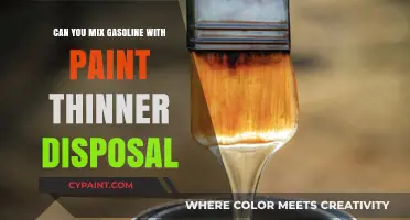 Safe Disposal Practices: Mixing Gasoline with Paint Thinner