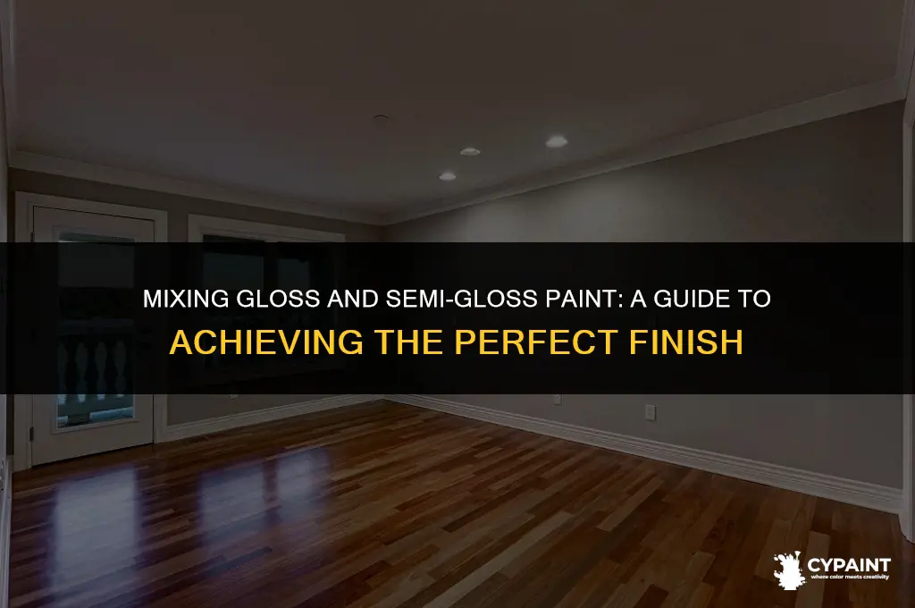 can you mix gloss and semi gloss paint