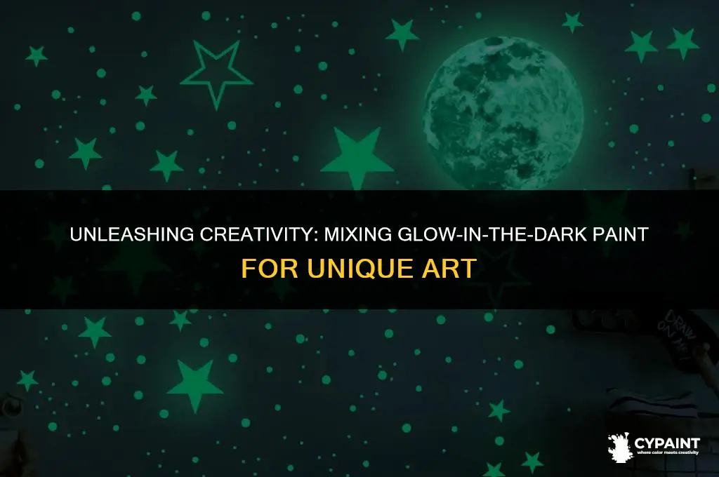 can you mix glow in the dark paint