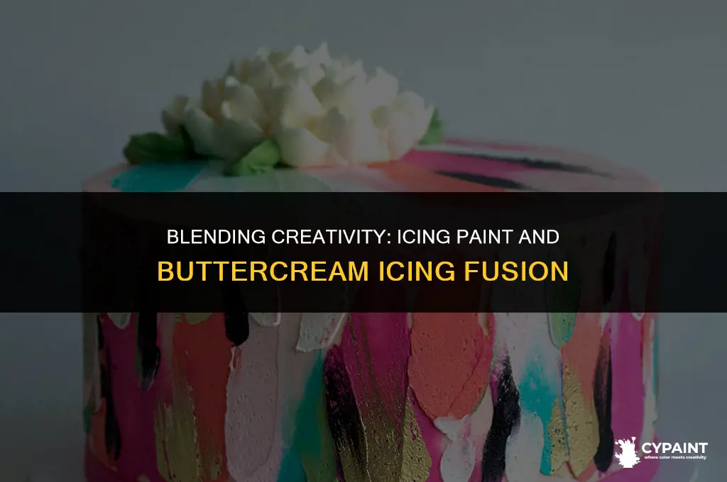 can you mix icing paint with buttercream icing