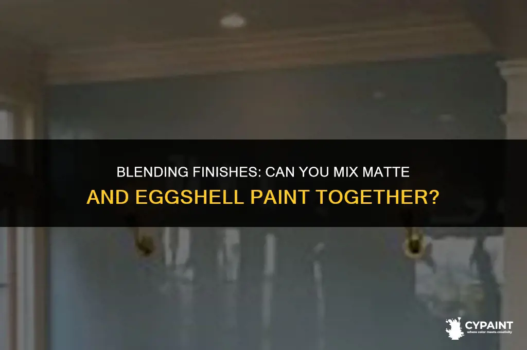 can you mix matt and eggshell paint together