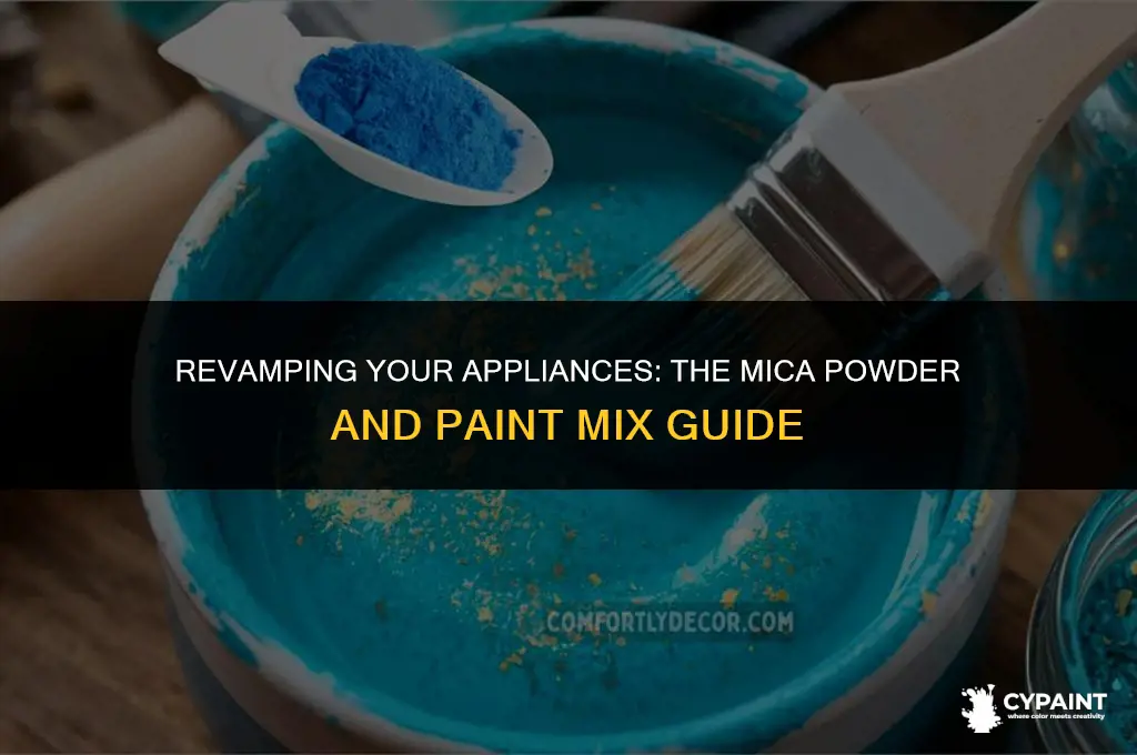 can you mix mica powder with appliance paint