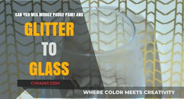Mixing Mod Podge, Paint, and Glitter on Glass: Creative Crafting Tips