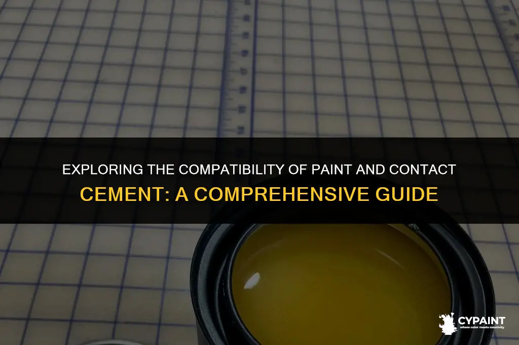 can you mix paint and contact cement together