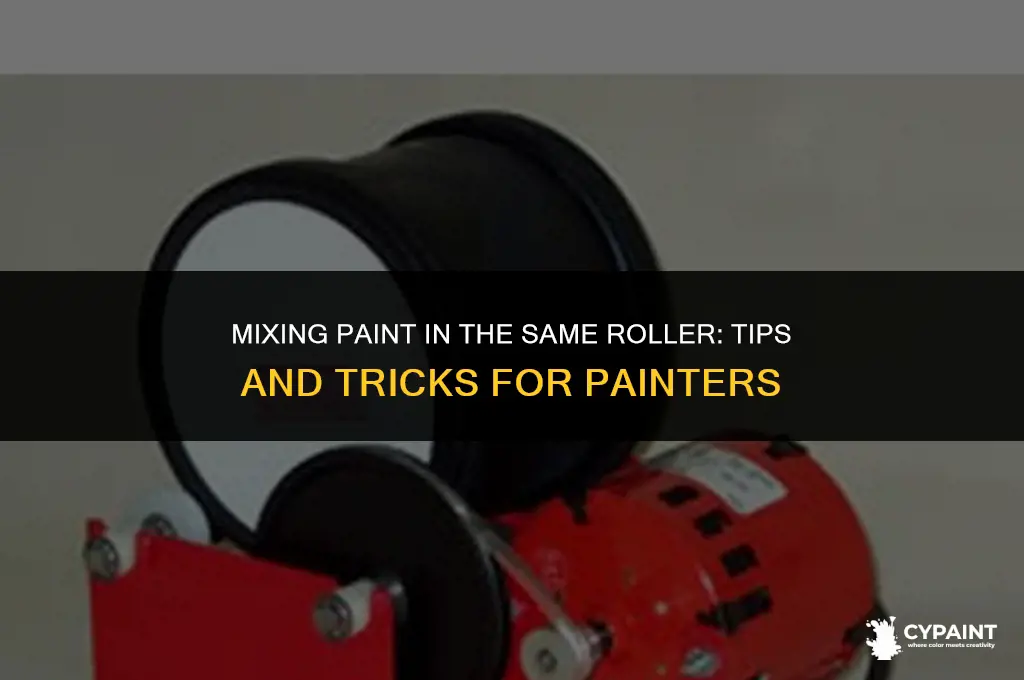 can you mix paint in the same rooler