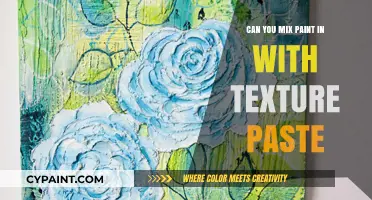 Blending Creativity: The Art of Mixing Paint with Texture Paste