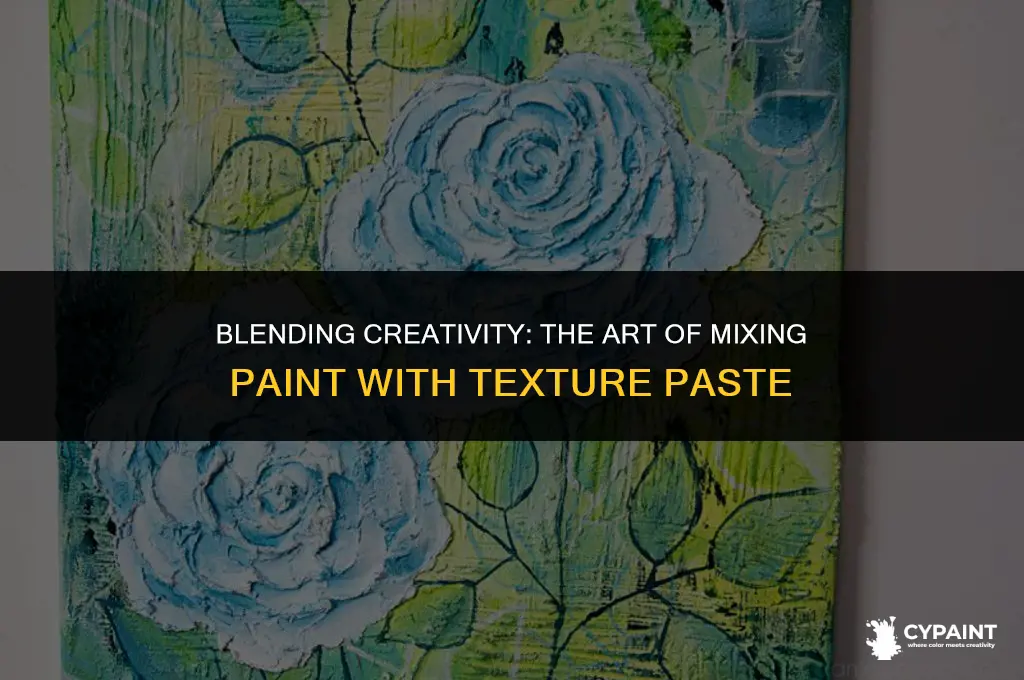 can you mix paint in with texture paste