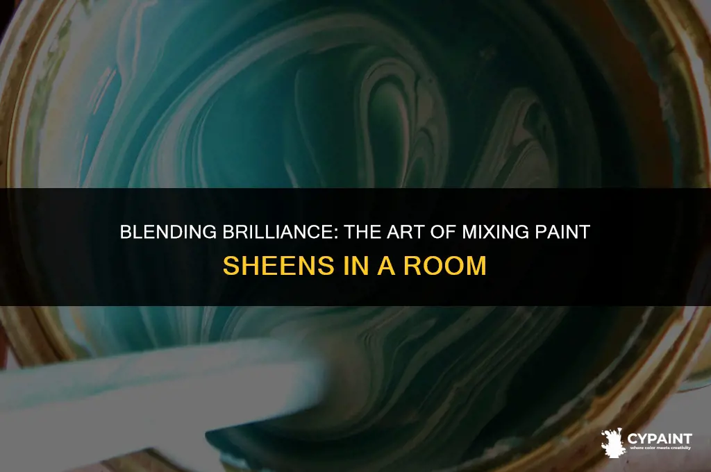 can you mix paint sheens in a room