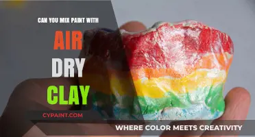 Exploring the Art of Mixing Paint with Air-Dry Clay