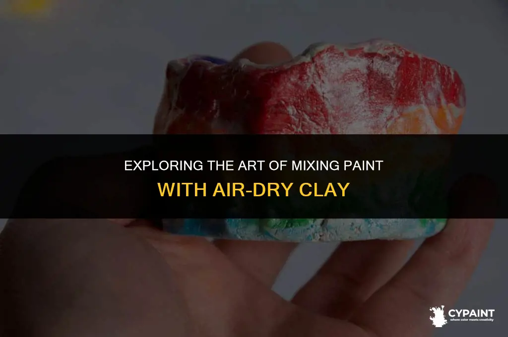 can you mix paint with air dry clay