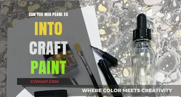 Mixing Pearl Ex into Craft Paint: A Comprehensive Guide