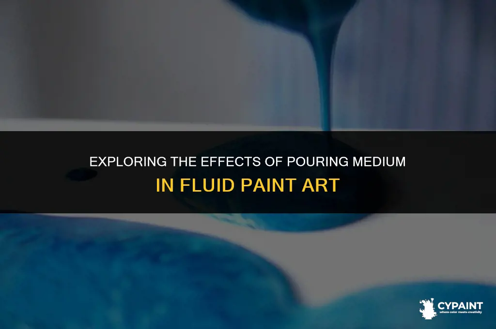 can you mix pouring medium in fluid paint