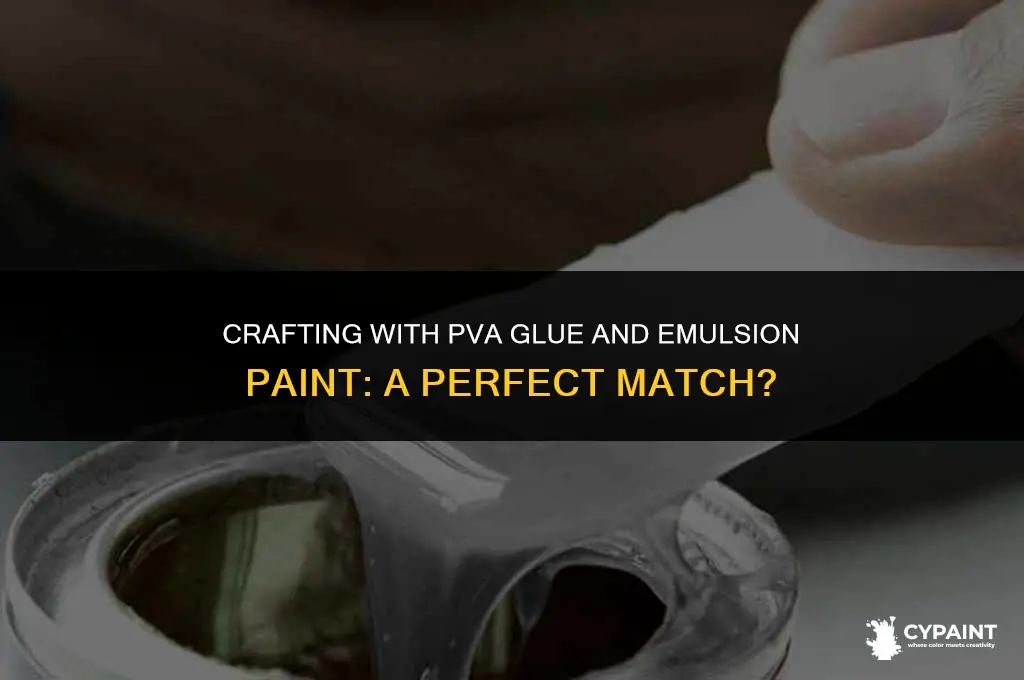can you mix pva glue with emulsion paint
