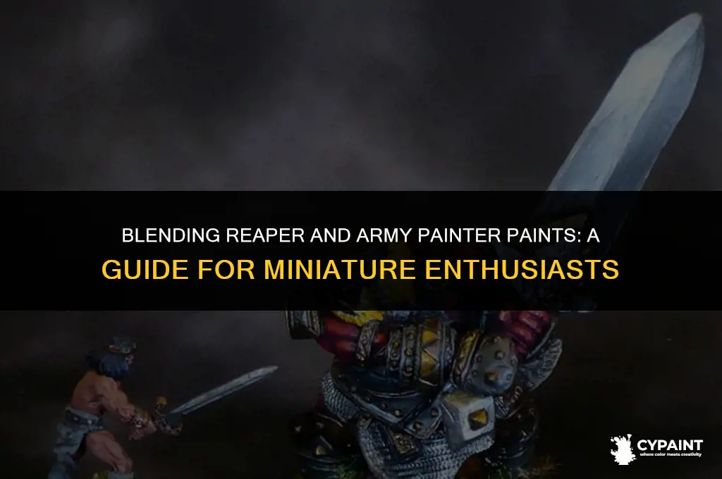can you mix reaper and army painter paints