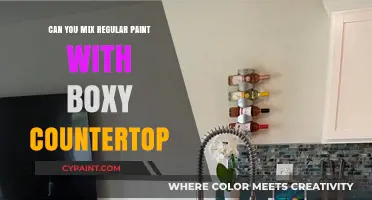 Blending Creativity: Can You Mix Regular Paint with Boxy Countertop?