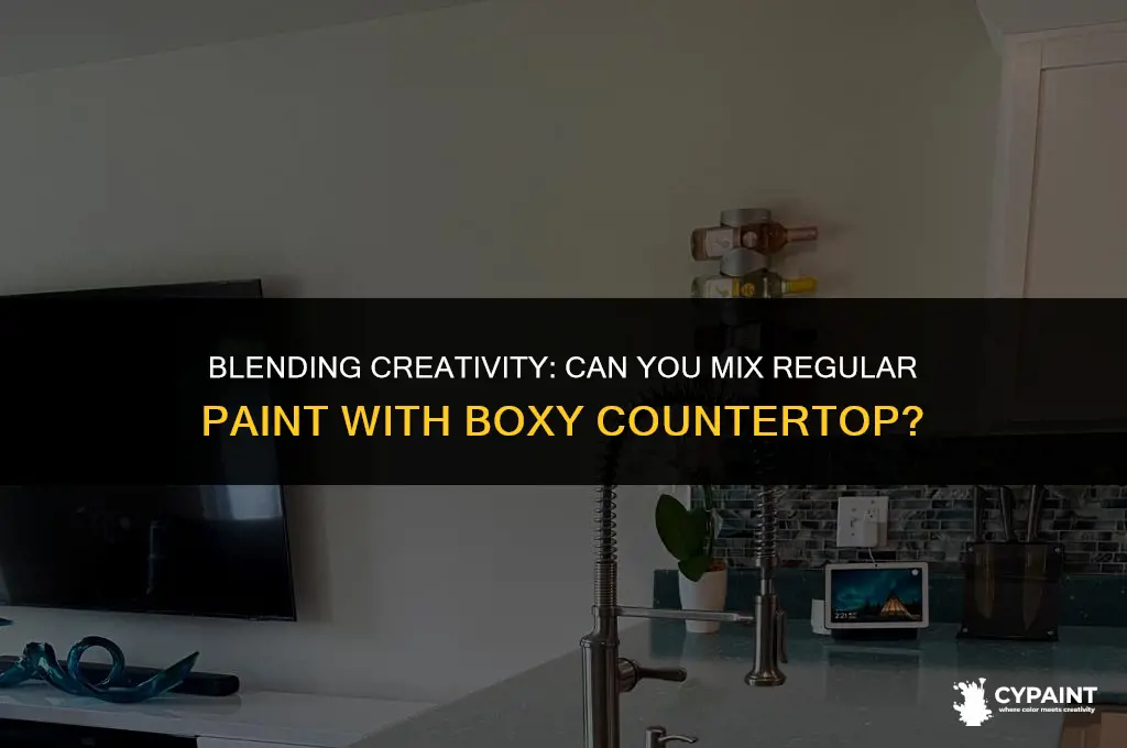 can you mix regular paint with boxy countertop